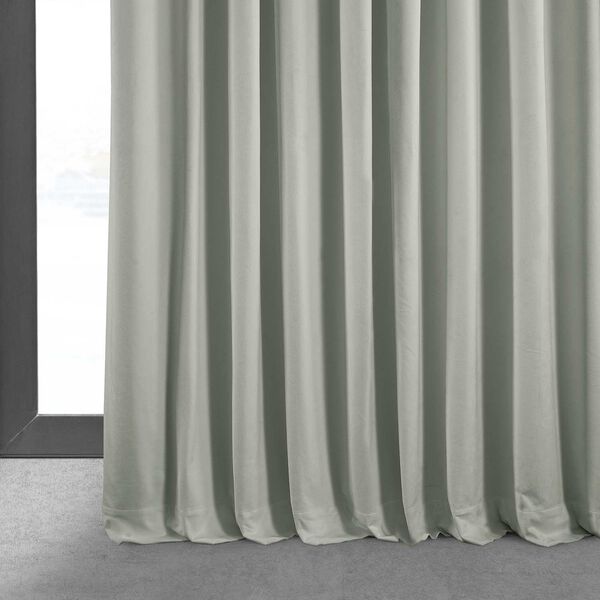 Reflection Gray Double Wide Blackout Velvet Single Curtain Panel 100 x 108, image 6