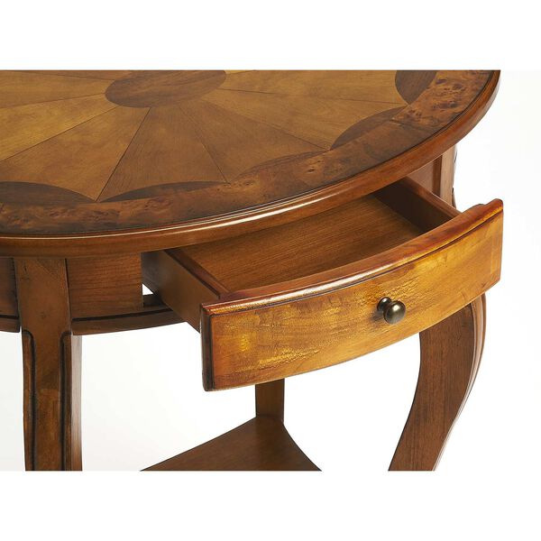 Jeanette Olive Ash Burl Oval Accent Table, image 3