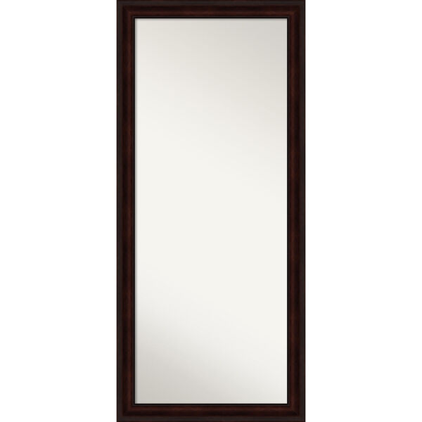 Brown 29W X 65H-Inch Full Length Floor Leaner Mirror, image 1