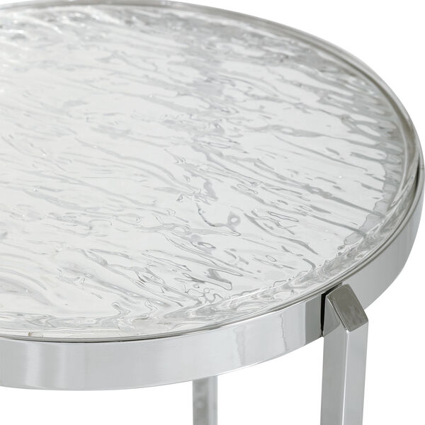 Clarence Polished Nickel Accent Table, image 5