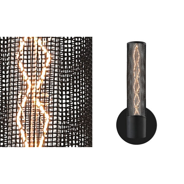 Urban Edge Textured Black 14.25-Inch One Light Wall Sconce, image 2