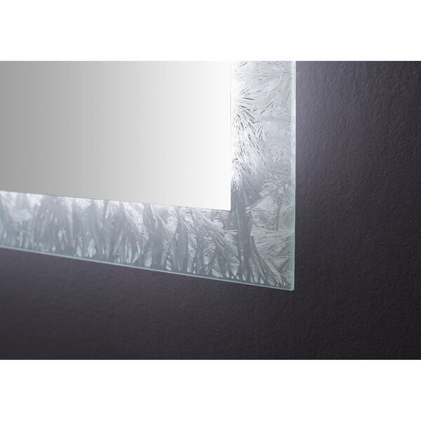 Frysta White 48 x 40 Inch LED Frameless Rectangualar Mirror with Dimmer and Defogger, image 5