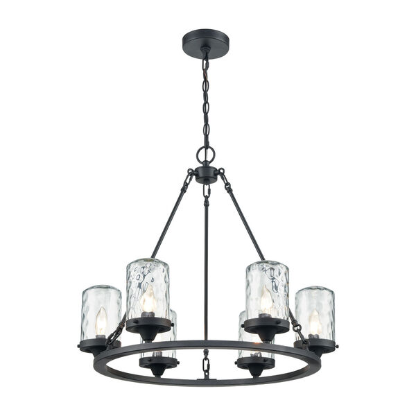 Torch Charcoal Six-Light Outdoor Pendant, image 1