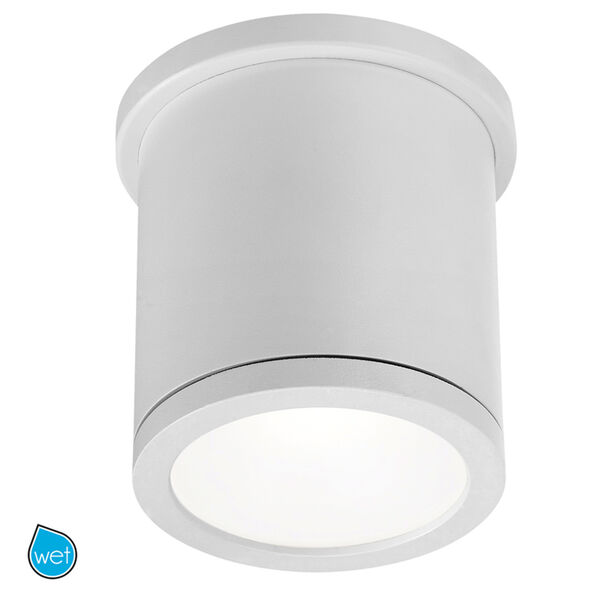 Tube White 5-Inch Energy Star LED Flush Mount with White Diffuser Glass, image 1