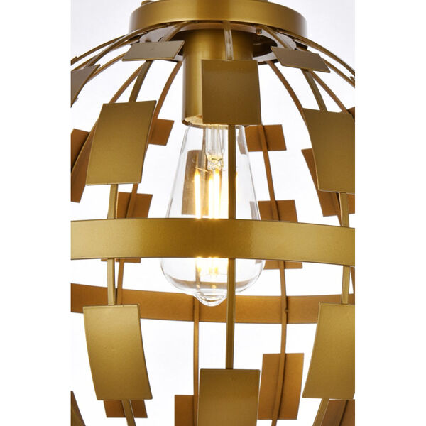 Levante Brass 12-Inch One-Light Pendant, image 6