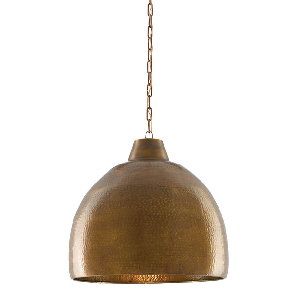 Earthshine Vintage Brass One-Light Pendant, image 3