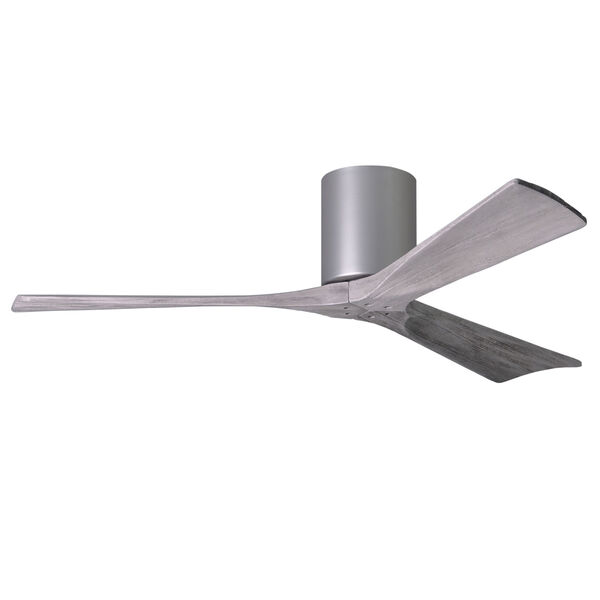 Irene-3H Brushed Nickel 52-Inch Ceiling Fan with Barnwood Tone Blades, image 1