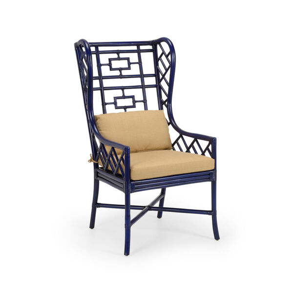 Blue  Gwyneth Wing Chair, image 1