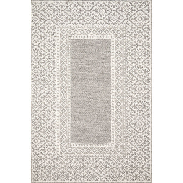 Cole Gray and Ivory 2 Ft. 7 In. x 12 Ft. Power Loomed Rug, image 1
