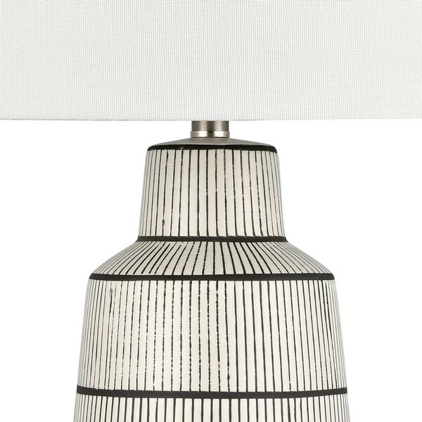 Ansley Gray and Satin Nickel One-Light Table Lamp, image 5