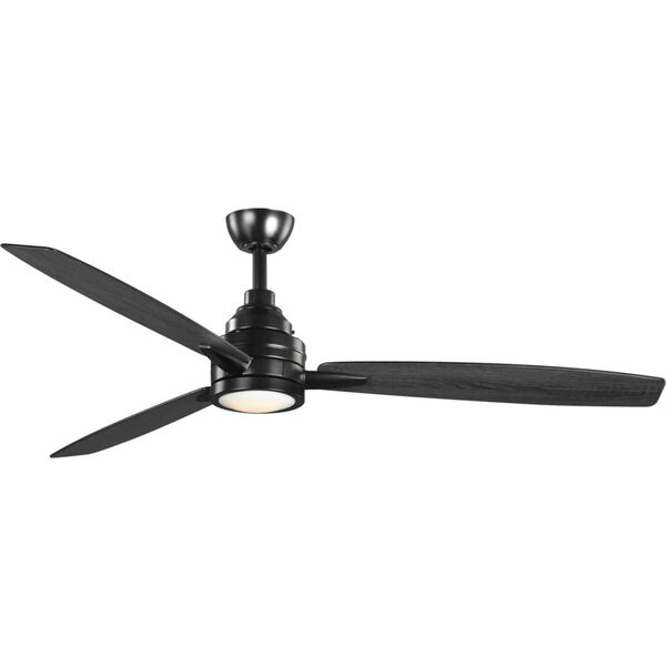 P2554-3130K Gaze Black 60-Inch LED Ceiling Fan, image 3