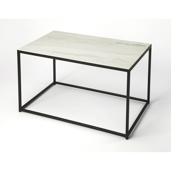 Phinney Marble and Metal Coffee Table, image 1
