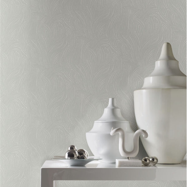 Candice Olson Modern Nature 2nd Edition Light Gray Tempest Wallpaper, image 1
