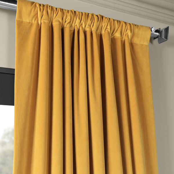 Fools Gold Signature Blackout Velvet Single Panel Curtain-SAMPLE SWATCH ONLY, image 3
