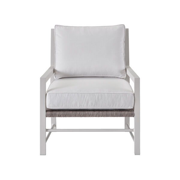 Tybee Chalk Greige Aluminum Wicker  Lounge Chair, image 1