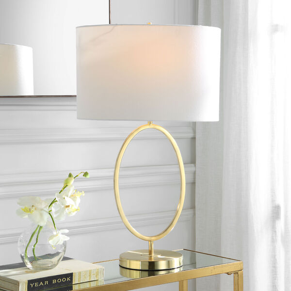 Loring Golden Brass Table Lamp, image 2