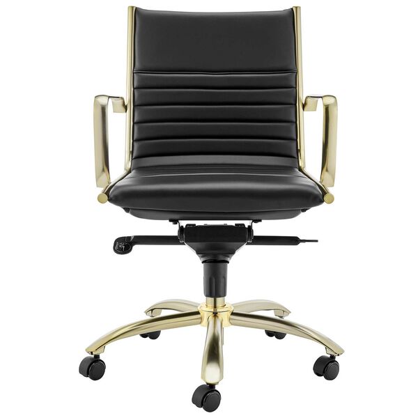 Dirk Black Low Back Office Chair, image 1