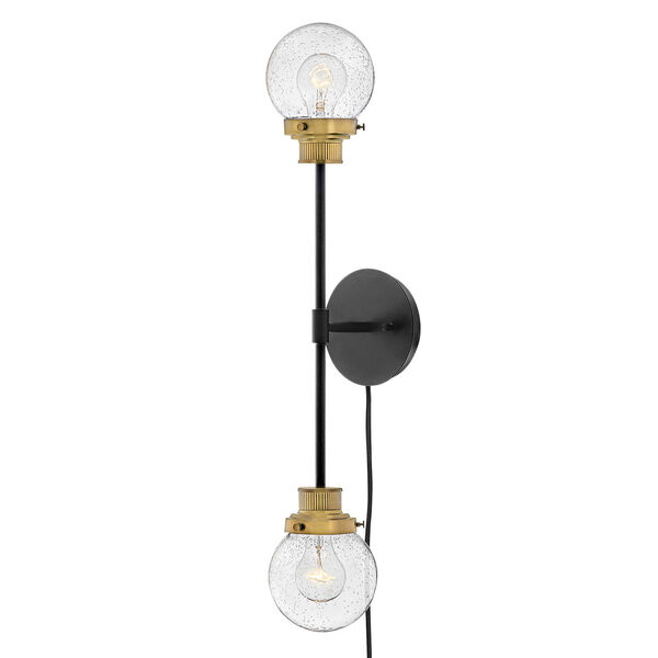 Poppy Black Two-Light Wall Sconce, image 5