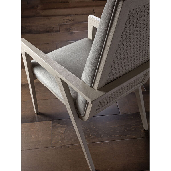 Signature Designs White and Gray Arturo Arm Chair, image 3