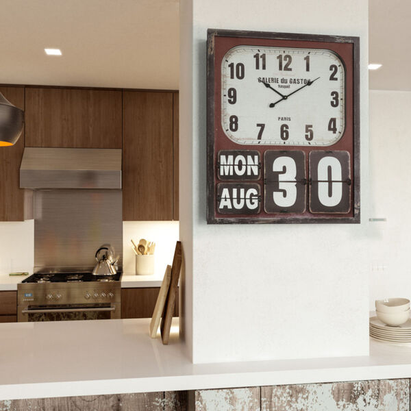 Cherry and White Wall Clock, image 4