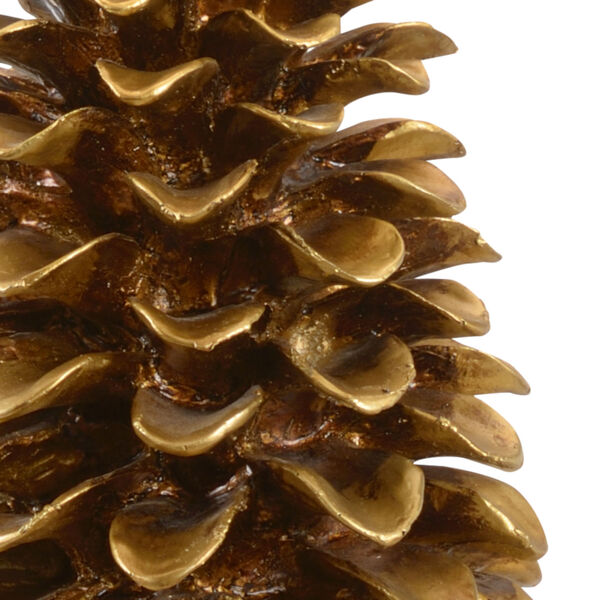 Antique Gold One-Light Pinecone Table Lamp, image 4