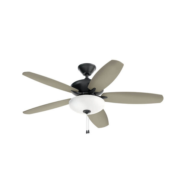 Renew Select Satin Black 52-Inch LED Ceiling Fan, image 4