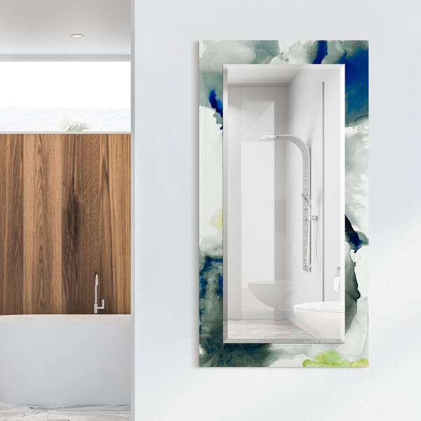Ephemeral Blue 54 x 28-Inch Rectangular Beveled Wall Mirror, image 5