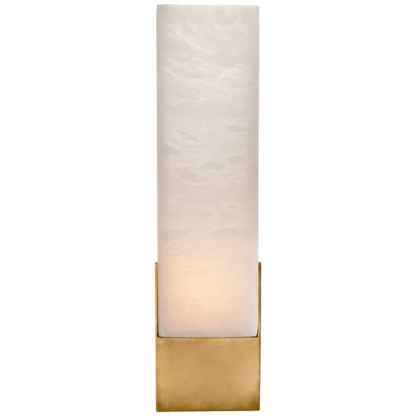 Covet Large Box Bath Sconce in Antique-Burnished Brass by Kelly Wearstler, image 1