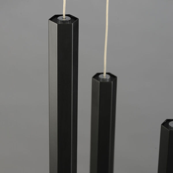 Diaphane Black Three-Light LED Mini Pendant, image 3