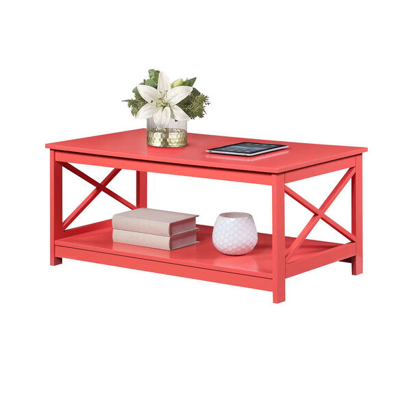 Oxford Coral Coffee Table with Shelf, image 3