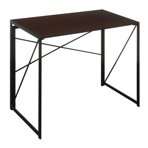 Xtra Espresso and Black Folding Desk, image 2
