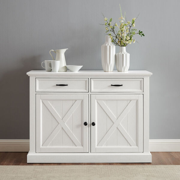 Clifton Distressed White Sideboard, image 1