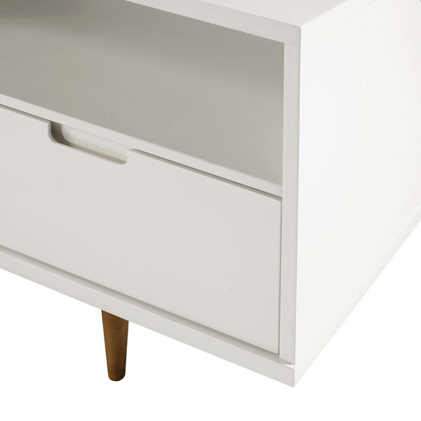 Ivy White Three-Drawer Solid Wood TV Stand, image 5