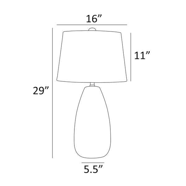 Rupali Black One-Light Table Lamp, image 4