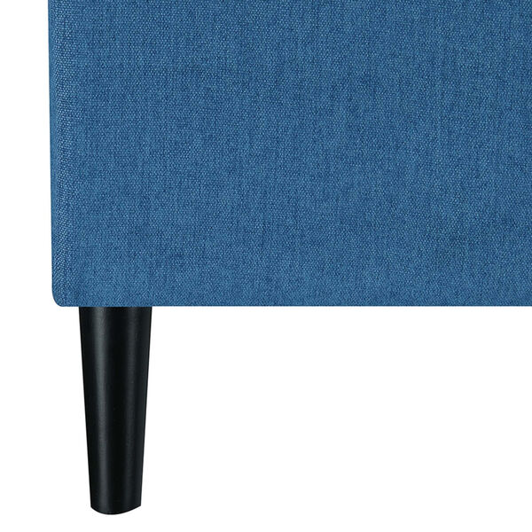 Designs 4 Comfort Soft Blue Fabric MDF Magnolia Storage Ottoman with Trays, image 5