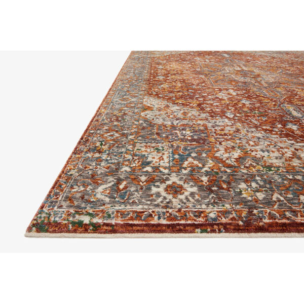 Lourdes Rust and Multicolor Rug, image 2