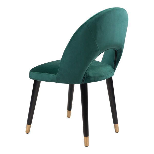 Miami Green, Black and Gold Dining Chair, Set of Two, image 6