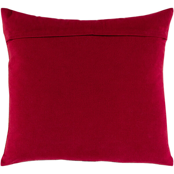 Boteh Dark Red 20-Inch Throw Pillow, image 2