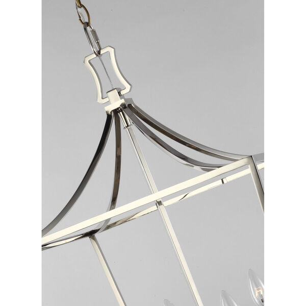 Southold Polished Nickel 18-Inch Four-Light Chandelier, image 2