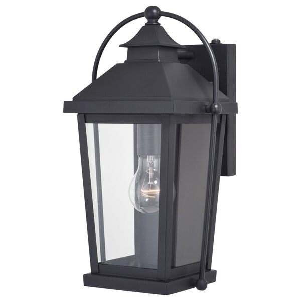 Lexington Textured Black One-Light Outdoor Wall Sconce, image 1