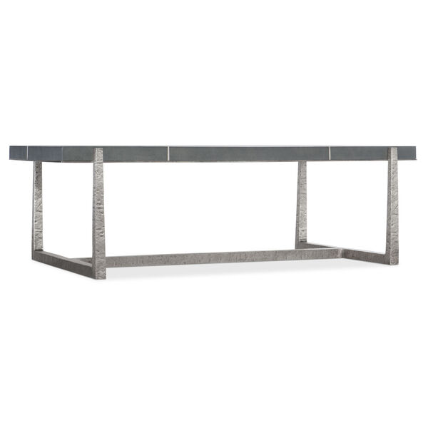 Chapman Pewter and Gray Mixed Media Rectangle Cocktail Table, image 1
