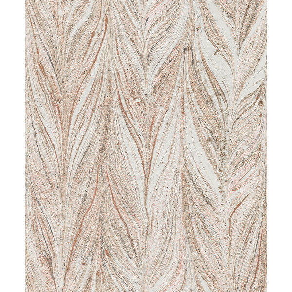 Antonina Vella Natural Opalescence Ebru Marble Sienna Wallpaper, image 1