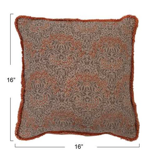Multicolor Cotton 16 x 16-Inch Pillow, image 5