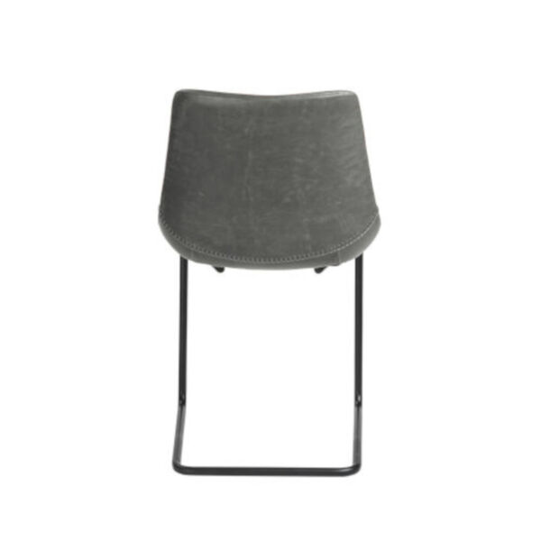 Emerson Dark Gray Leatherette Side Chair, Set of 2, image 4