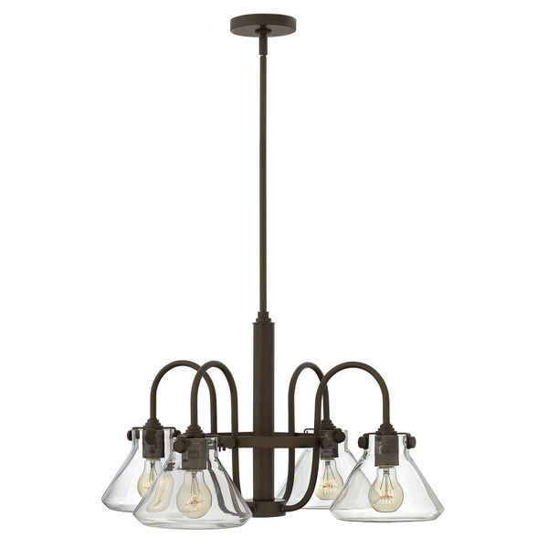Congress Oil Rubbed Bronze 26-Inch Four-Light Chandelier, image 1