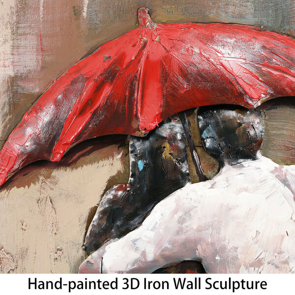 Rain Mixed Media Iron Hand Painted Dimensional Wall Art, image 5