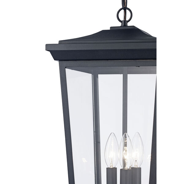 Turlock Black Three-Light Outdoor Hanging Lantern, image 3