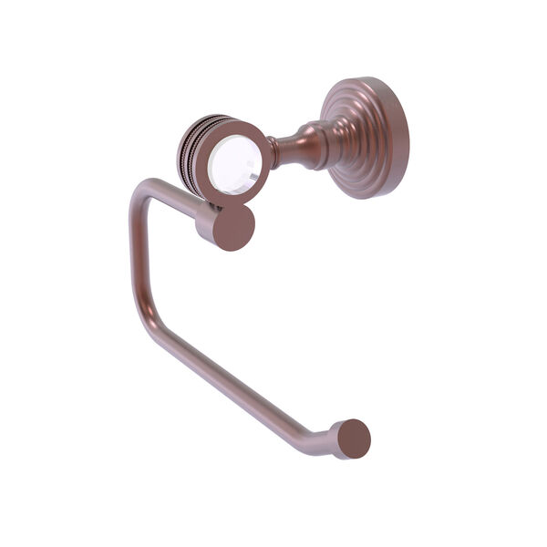 Pacific Grove Antique Copper Six-Inch Toilet Tissue Holder with Dotted Accents, image 1
