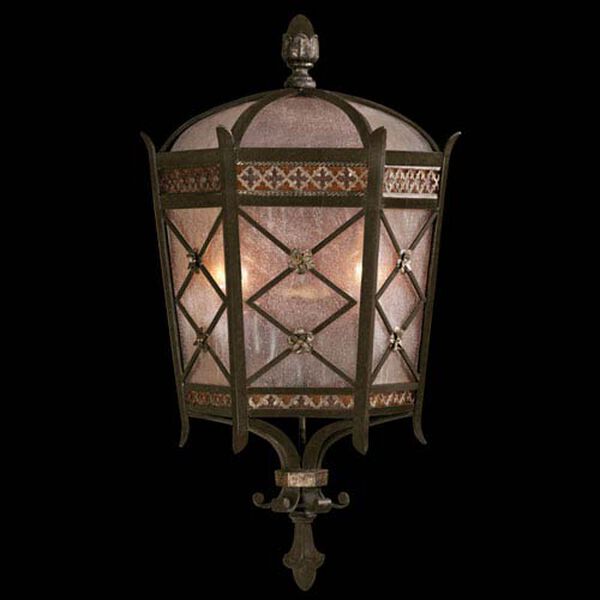 Chateau Outdoor Two-Light Outdoor Wall Sconce in Variegated Rich Umber Patina Finish, image 1