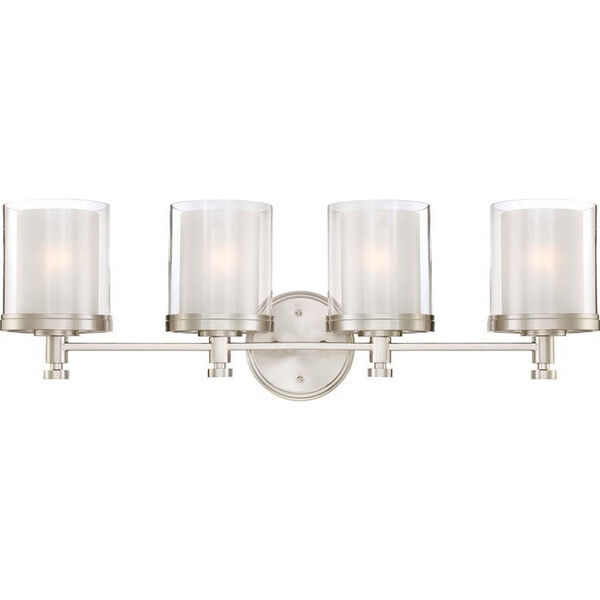 Selby Brushed Nickel Four-Light Bath Sconce, image 1